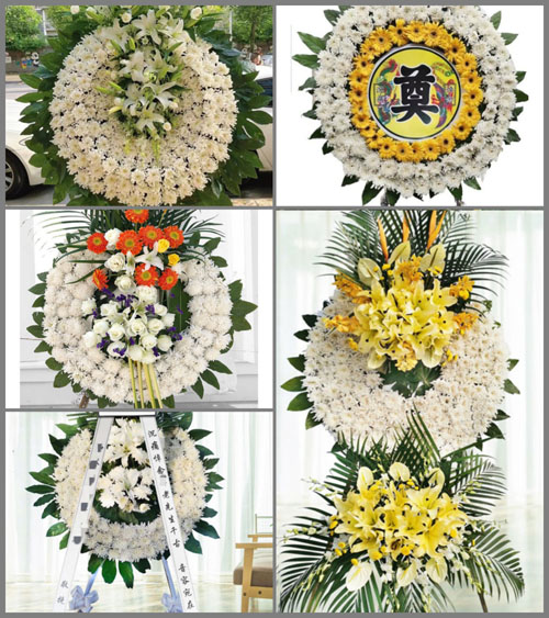 安徽六安市舒城县汤池镇胡畈村花圈速递